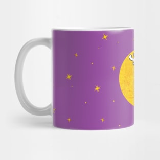 Peaceful Cat Resting In Space Mug